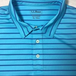 LL Bean Mens Short Sleeve Polo Sz XL Tall